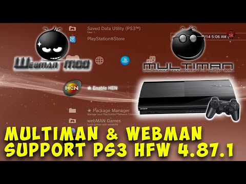 HOW TO INSTALL MULTIMAN u0026 WEBMAN ON PS3 HFW 4.87 HEN 3.0.2