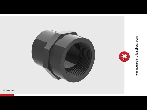 U-PVC Male Plain Spigot to Female Threaded Adaptor | epco Plastics - video from epco Plastics