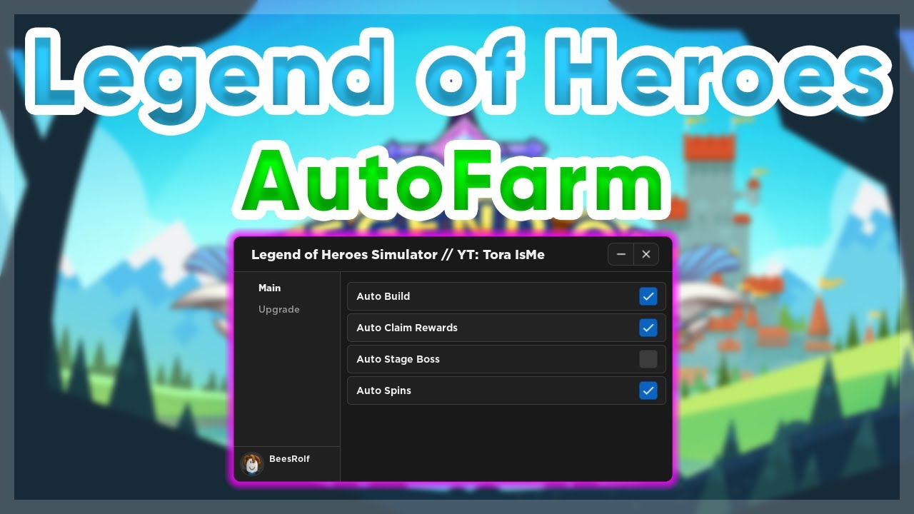 Legend of Heroes Simulator | AutoFarm Script | Pastebin - YouTube