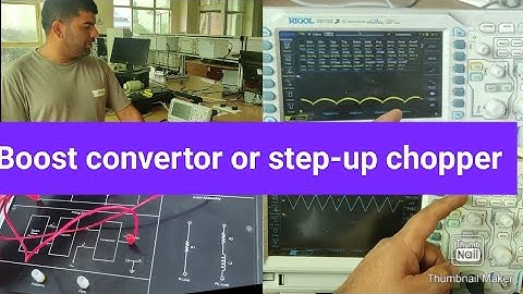 Boost converter or step-up chopper practical