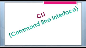 CLI(Command-line interface)- Part 1-Operating System Interface-Chapter  2