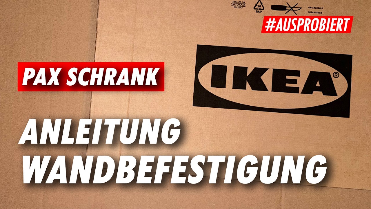 IKEA PAX Wandbefestigung & Wandmontage ✅