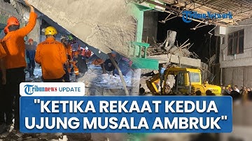 Santri Ungkap Detik-detik Musala Ponpes Al Khoziny Sidoarjo Ambruk saar Rekaat Kedua, Suasana Panik