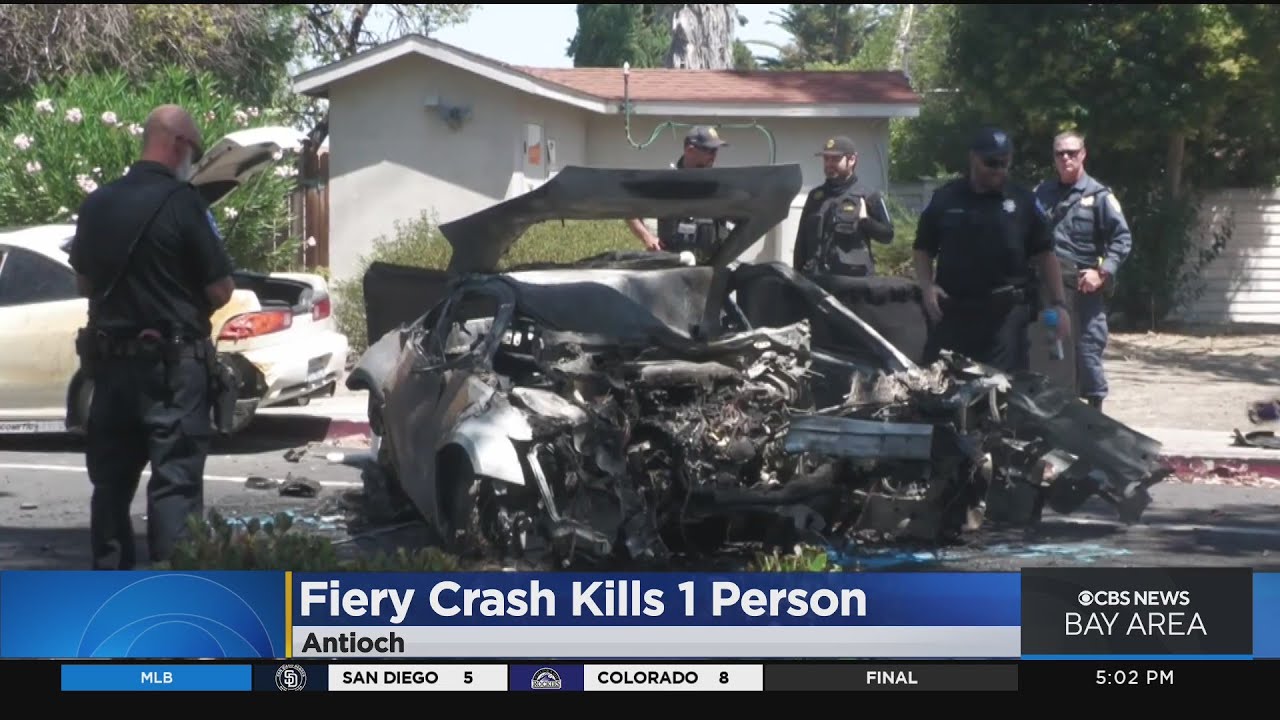 1 dead, 1 injured in fiery crash in Antioch YouTube