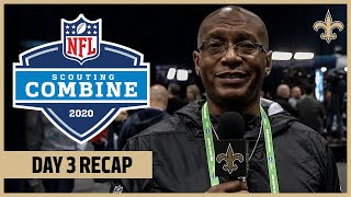 Day 3 Recap from the 2020 NFL Combine | New Orleans Saints