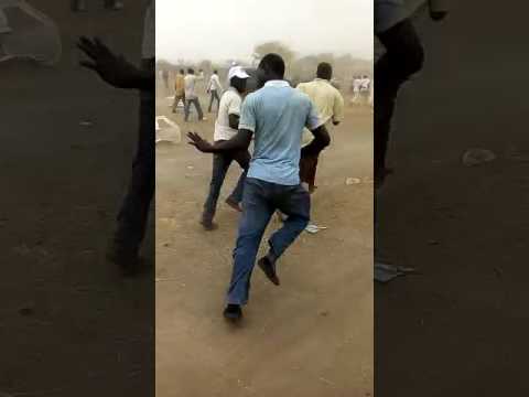 Protesters Chasing After Senator Abu Ibrahim After Disrupting APC Rally In Katsina