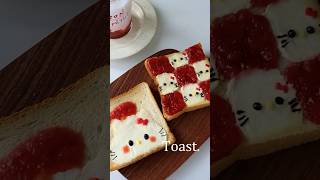 Making Hello Kitty toast ✨