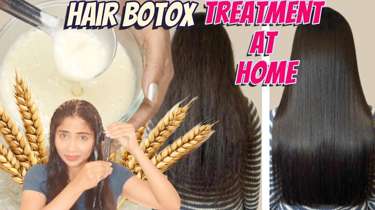 Hair Botox 😳Treatment at Home-Dry Frizzy Hair to Smooth Glossy Shiny Hair-Shocking Results in 1 Use