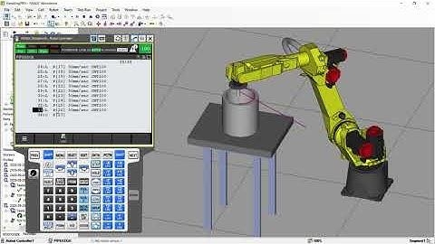 NYCU Roboguide robotic polishing simulation