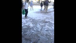 Slipping on ice xD