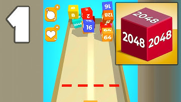 Chain Cube: 2048 3D - Gameplay Walkthrough Part 1 (iOS, Android)
