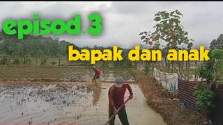 MEMBAJAK SAWAH SAMA BAPAK MENGGUNAKAN CANGKUL BEGINI JADINYA//HIDUPDIPERSAWAHAN