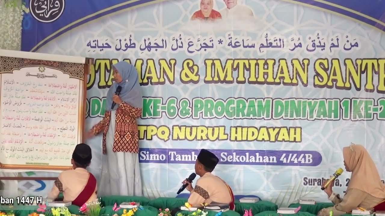 Prosesi Pembacaan Nadhom Alfiyah dan Tanya Jawab Santri Jl. Simo Tambaan Sekolahan, 4/44B Surabaya