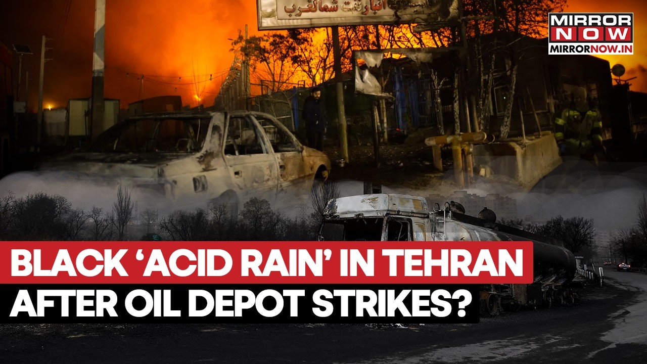 Israel Bombs Iran's Energy Sites: Black 'Acid Rain' In Tehran After Oil Depot Strikes Trigger Fire