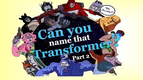 Name these 5 Transformers! (Gen 1 Characters - Part 2)  #Transformers #TransformersGen1