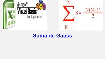 VBA & Matemáticas - Suma de Gauss