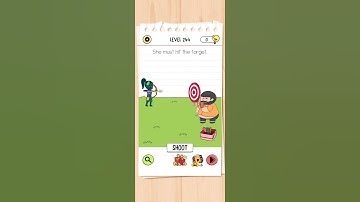 She must hit the target. brain test all star IQ level 244 solutions