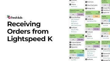 Receiving Orders from Lightspeed K Series on Fresh KDS