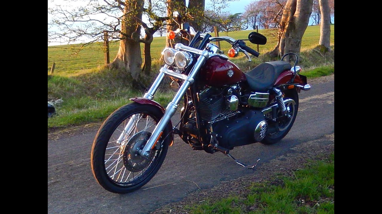 Ride round Paisley in Scotland then Up The Braes. Harley Dyna Wide