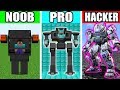 Minecraft - NOOB vs PRO vs HACKER : SUPER ROBOT TITAN Challenge in Minecraft Animation