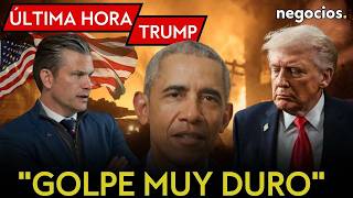 ÚLTIMA HORA TRUMP: Amenaza a Irán, polémica militar en el Pentágono y EEUU carga contra la era Obama