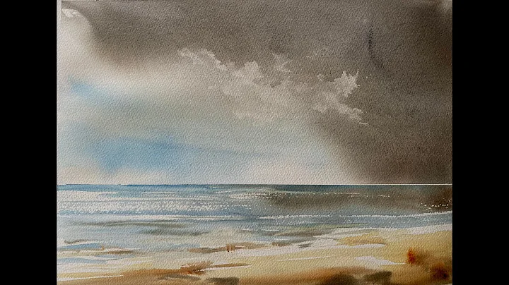 Simple BEGINNER'S Watercolour Cornwall Beach Lands...
