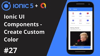Ionic 5 Tutorial #27 - Ionic UI Component - Create Custom Color screenshot 2