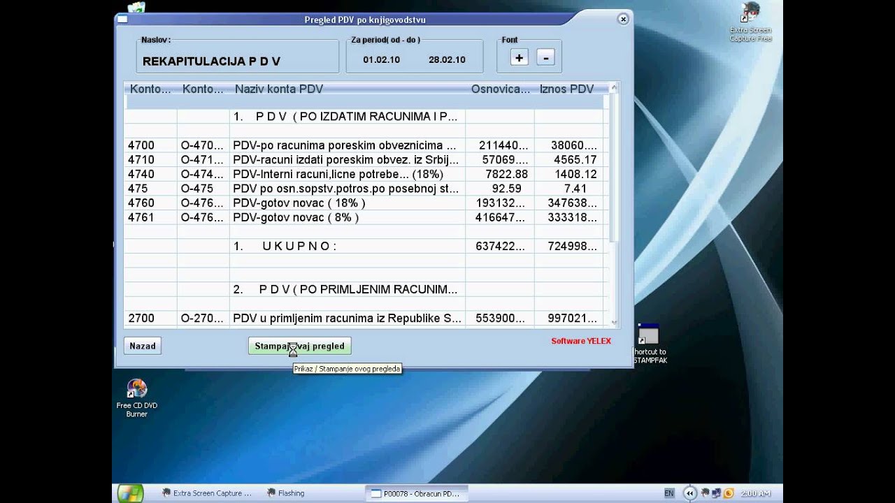 Obracun PDV-a za poresku prijavu - YouTube