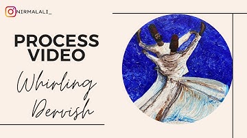 Whirling dervish | Work In Progress Video | Part 1 | #abstract #acrylicpainting #whirlingdervish