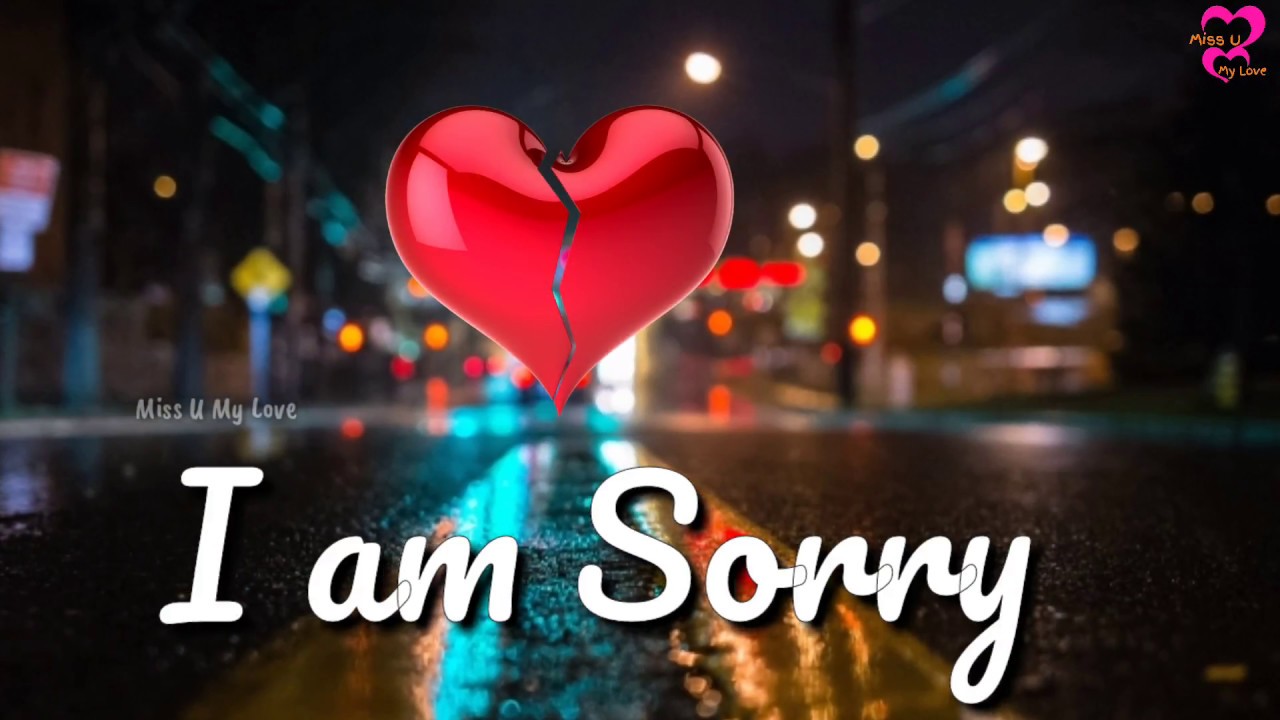 Im Sorry Whatsapp Status Video For Love  Miss U My Love