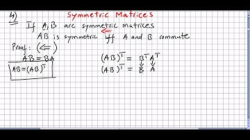 Linear Algebra 90 Symmetric Matrices, proofs