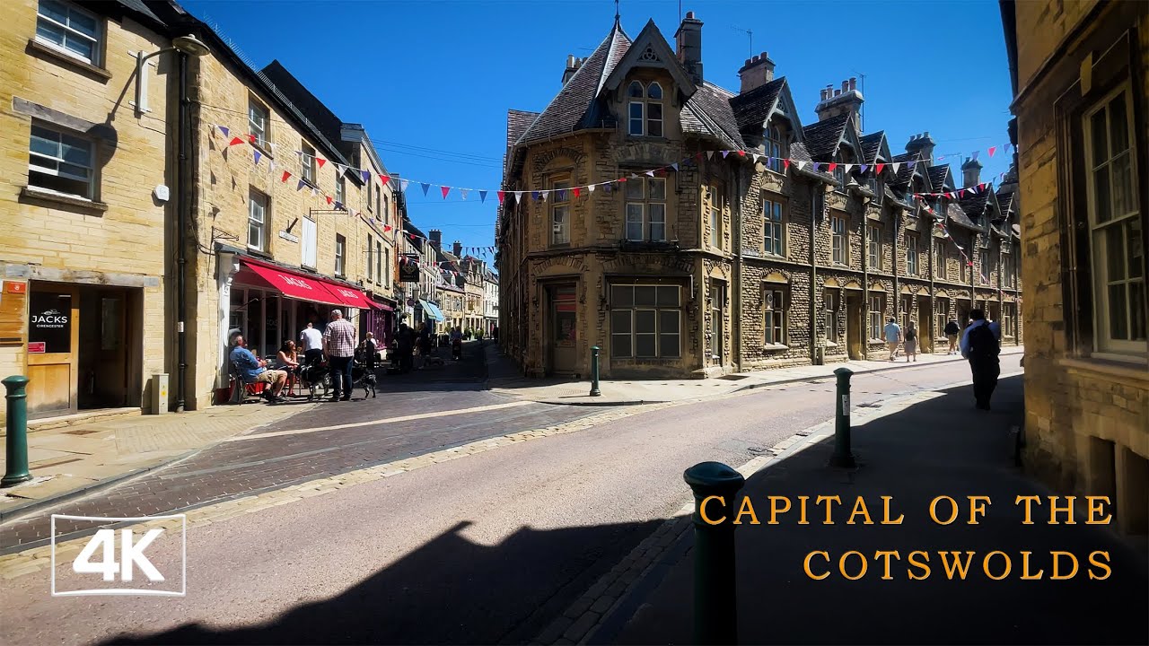 England's Most Beautiful Market Town in the Heart of Cotswolds - English Countryside Walk