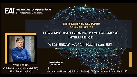 [Talk Preview] From Machine Learning to Autonomous Intelligence with Yann LeCun