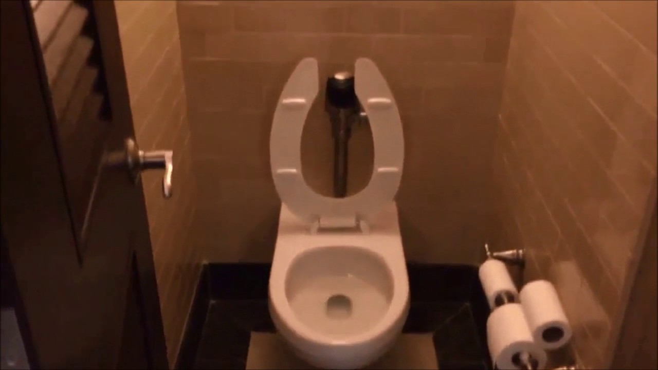 Porta Potty Indoor Restroom Review Golf Course Country Club May 19