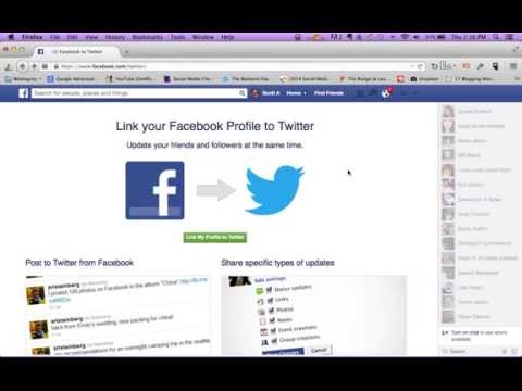 Connecting your Facebook to your Twitter Account