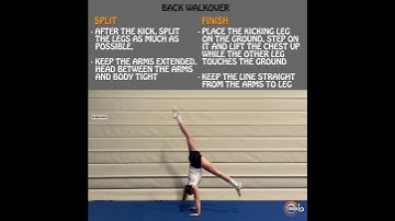 Back walkover instructional video - tumbling