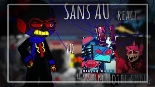 [🇺🇲/🇷🇺] - Sans AU react to "Stayed Gone" •Exclusive reaction TM• (Hazbin Hotel) {Gacha life 2}