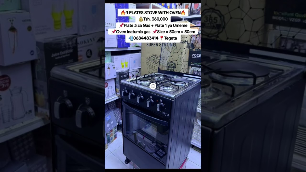 Inbox 4 Plates Stove With Oven