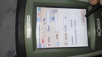 PP static for sokkia GPS   remaining