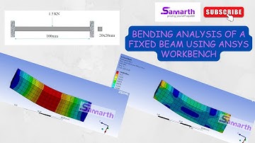 Bending Analysis in beam fixed at both ends Using ANSYS Workbench #cae #cad #ansys #tutorial