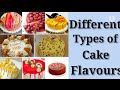 Different Types of cake Flavours.........
