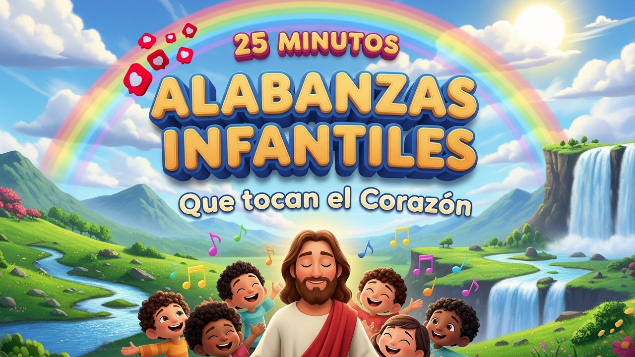 ✨ 25 Minutos de Alabanzas y Coritos Infantiles 🎶 ¡Vamos a Cantar y Alabar a Dios! ✨