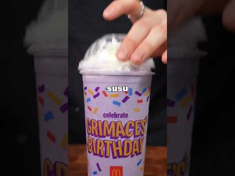 Aku coba minum grimace shake