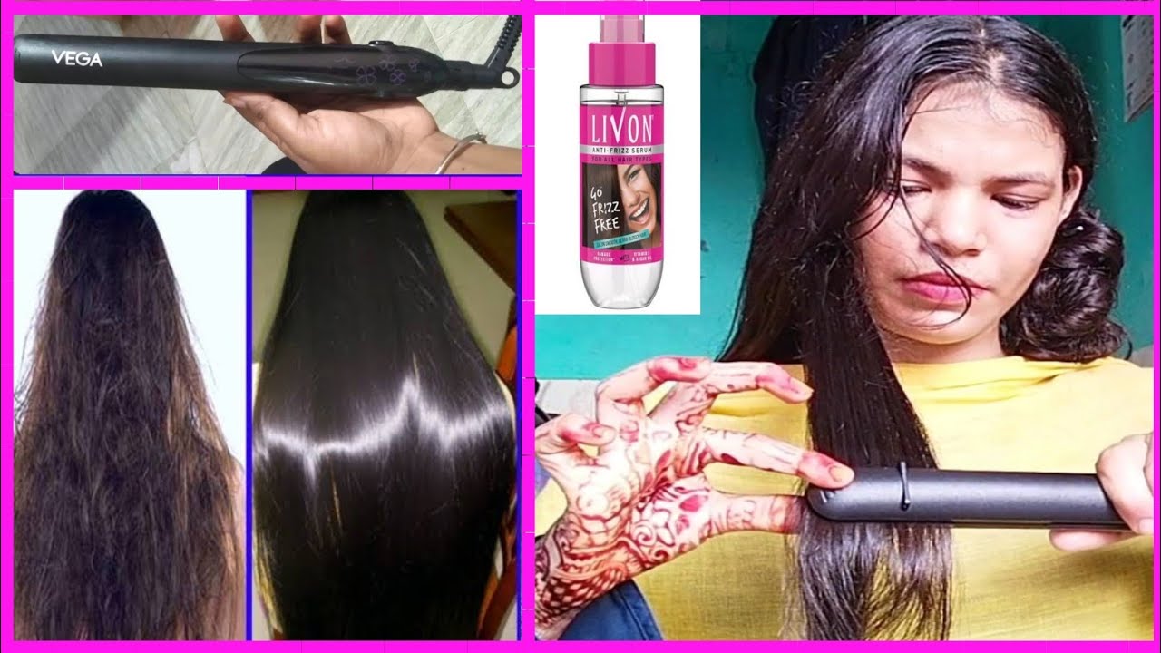 पार्लर जैसे Hair Straightening करना सीखे घर बैठे Straightener & Livon