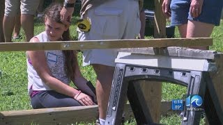 Volunteers build new training course for Newport News Police K9s