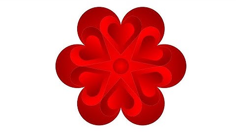 Heart shape design in CorelDRAW | 3D design ideas | Coreldraw tutorial | Graphic design