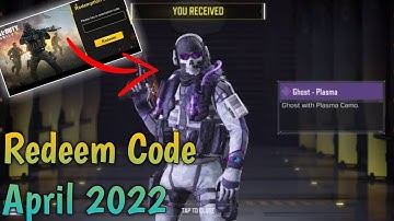 April 2022 Redeem Code Codm | New Redeem Code Codm | Today Redeem Code Codm | Emote Redeem Code Codm
