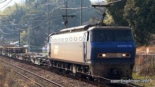 JR貨物 EF200-18号機+コキ2B+チキ9B 臨時貨物列車8868レ 玖波→大野浦 2014.3