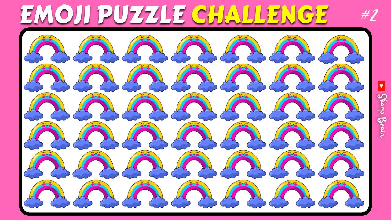 EMOJI PUZZLE CHALLENGE 2 [Easy/Medium/Hard/Impossible] Find The Odd