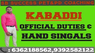 KABADDI OFFICIAL DUTIES&HAND SIGNALS || AP/TS DSC PET&PD ||  TELUGU ONLINE CLASSSES screenshot 4